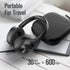 FM Radio Over Ear Headphones: Micro SD Card Wireless and Wired Headset with 30 Hrs Playtime, Lightweight