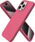ORNARTO Compatible with iPhone 15 Pro Max Case 6.7", Slim Liquid Silicone 3 Layers Soft Gel Rubber Shockproof