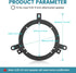 5.25"-6.5" Front Door Speaker Adapter Bracket for 1995-2016 Chrysler/Dodge/Jeep, 2PCS Solid Plastic Aftermarket Speaker