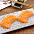 2pcs BESPORTBLE Fake Salmon Slice Models for Kitchen Decor and Photography Props Realistic Plastic Sashimi Food Models