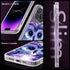 iPhone 13 Clear TPU Case with Purple Owl Pattern, MagSafe Compatible, Magnetic Wireless Charging, 6.1 inch.