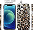 J.west Sparkly Animal Leopard Print Case for iPhone 13 Pro 6.1 inch - Vintage Cheetah Glitter TPU Slim Protective Cover
