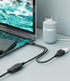 USB Cable, 2-Port USB 2.0 Male to Female Splitter, High-Speed Charging & Data Transfer for Laptop, Car, Mac, TV, PC,