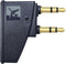 Dual 3.5mm Male to 3.5mm Female Airplane Headphone Adapter, Gold-Plated Tip for Bose Headphones