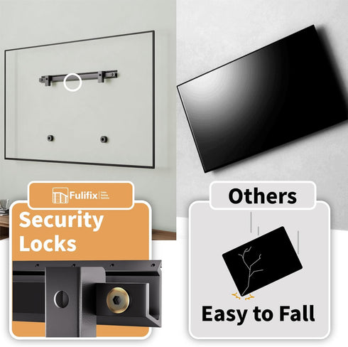No Stud TV Wall Mount for 22-55 inch TVs, Max Load 100 lb, Easy Install with All Hardware Included