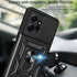 CCSmall Case for Xiaomi Redmi Note 12 4G with Slide Camera Cover, Military Grade Drop Protective Phone Cover