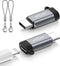 Lightning Female to USB C Male Adapter (2 Pack), Type C Charger Converter for iPhone 15/15 Pro/15 Pro Max, iPad