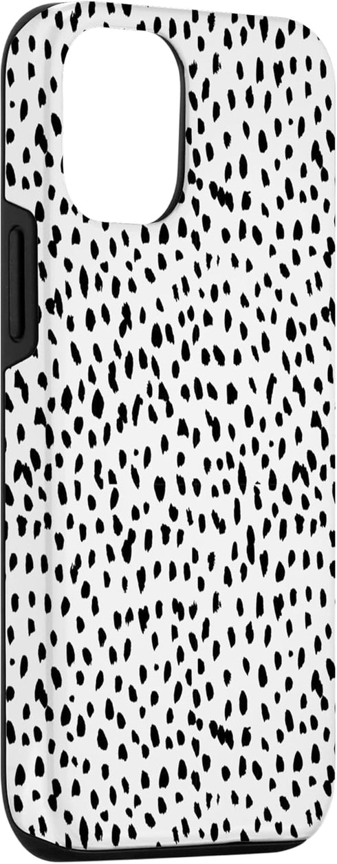 Dalmatian Animal Print Black and White Case for iPhone 12/12 Pro
