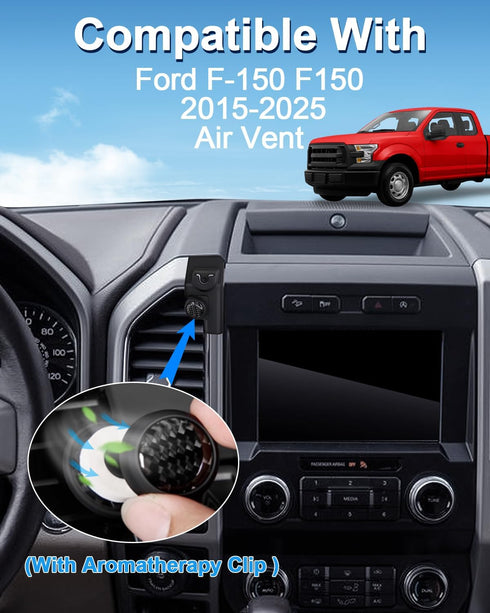 PZK F-150 F150 2015 2016-2018 2019 2020 360 Car Phone Mount for Ford Accessories Custom Air Vent Compatible
