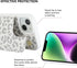 iCoverCase iPhone 13 Phone Case with Card Holder, RFID Blocking PU Leather Protective Case for iPhone 13, Gray Leopard