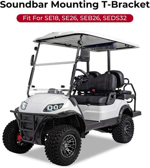 Jerbor SE18, SE26, SEB26, SEDS32 Golf Cart Soundbar Mounting T-Bracket for Soundbars,Golf cart Audio System Mount,Golf