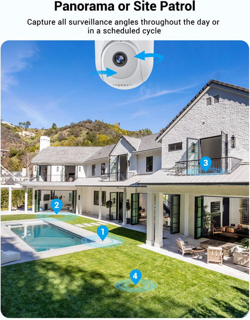 Light Bulb Security Camera Wireless Outdoor, 5G & 2.4G WiFi for Home Security, AI Human Detection, Motion Tracking,