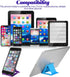 24 Pcs Cell Phone Stand, Adjustable Tablet Stand, Universal Foldable Multi Angle Pocket Phone Stand for Desk,