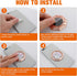 Cell Phone Ring Holder Finger Kickstand, 360° Rotation Metal Back Grip, Adjustable Phone Holder for Most Smartphones