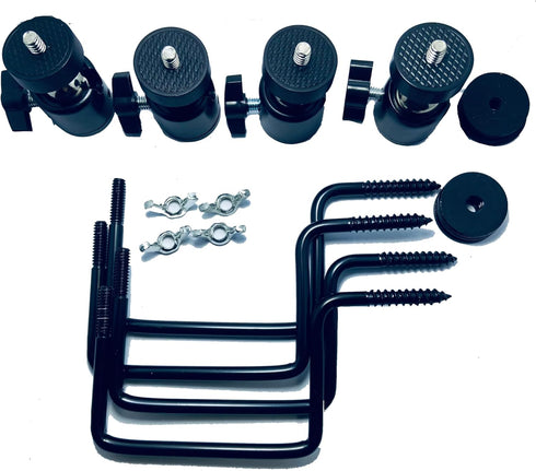 Trail Camera Mount, Game Camera Mounts Screw in Tree, 4 Pieces (Upgrade), Brown