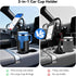 Hiitytin 2-in-1 360 Magnetic Car Cup Holder Phone Holder, Cup Holder Extender for Car, Universal Magsafe Cupholder Car