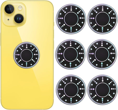 HOQIOE 6 Pieces Cell Phone Stickers Blockers Equipment Stickers Devices Accessories for Mobile