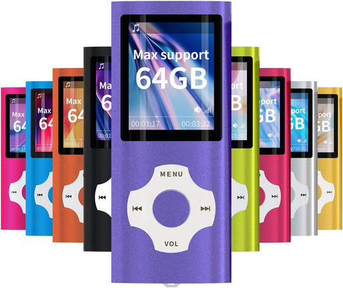 WOWSYS Digital Compact MP3 / MP4 Player - Portable with Photo Viewer, E-Book Reader, FM Radio