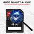 EASTBULL 5-Pack SD Card 4GB Class 10 U1 V30 High-Speed 100MB/s Read SDHC Memory Card for Camera, Full HD Video
