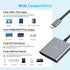 Avigers 4K@60Hz, 4-in-1 100W 3.0 USB C to Dual HDMI Adapter HDMI Splitter for Dual Monitors with PD Charging & USB Port