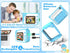 Instant Print Kids Camera, Ink Free Printing Dinosaur Camera for Ages 3-12, Christmas Gifts, Blue