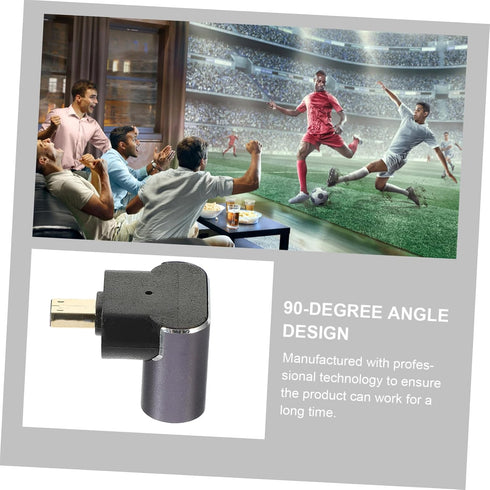 Veemoon Video Connector Adapter for Laptop and Projector Female to Male Angled Converter Space-Saving Design for Signal