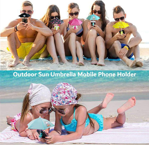 Phone Umbrella for Sun, Universal Adjustable Suction Cup Stand for iPhone, iPad, Camera