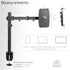 VIVO Universal Tablet Desk Mount, Single Arm Adapter for 2-in-1 Laptops, Holds up to 15.6 inch Monitors