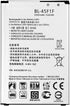 DDONG Replacement Battery for LG Fortune M153 Fortune 2 LMX210CM, K8 2017, LV3 BL-45F1F 2500mAh