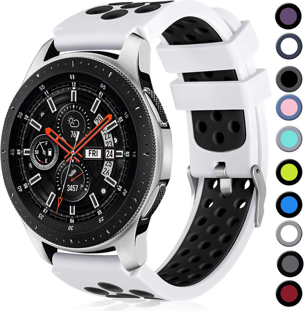 Lerobo 22mm Soft Silicone Watch Band for Samsung Galaxy Watch 46mm, Galaxy Watch 3 45mm, Gear S3 Classic/Frontier