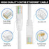 Cat5e 300 5e RJ45 PS5 15 Ethernet Cable FT, Long Cat Internet Cable, White Snagless Patch Cord, Flexible, Network, LAN