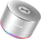 LENRUE Portable Wireless Bluetooth Speaker, Built-in Mic, HD Sound and Bass for iPhone, iPad, Android, Silver
