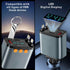 50W MP3 12V/24V PD Car Charger with Bluetooth FM, Retractable Type-C & Lightning Cables, Hands-Free Calling Kit, USB
