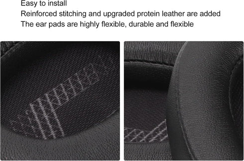 Thickened Replacement Ear Cushions for Live 500BT Headphones, High Elasticity, Sound Isolation, Easy to Install (Black)