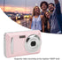 Yunseity 1080P 16X 64MP 2.4 Inch Full HD Zoom Digital Point and Shoot Camera, IPS Screen Auto Focus Vlogging Camera