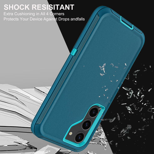 Samsung Galaxy S23 Case, Military Grade Shockproof/Dust Proof with 2Pcs Self Healing TPU Screen & Camera Lens