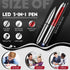 5 Pieces Stylus Pen for Touchscreen Devices Multi-Function Capacitive Pen with LED Flashlight Writing Pens with Ballpoint 3 in 1 Metallic Pens with Light (Red)