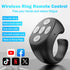 Iesooy Fingertip Wireless Bluetooth Remote Control, Fingertip Ring, Scrolling Ring Remote Control Page Turner