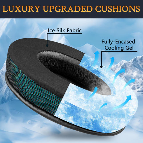 SOULWIT Replacement Earpad for Audio-Technica ATH M50X/M40X, HyperX Cloud/Alpha, SteelSeries Arctis Ear Cushion