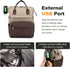 LOVEVOOK Laptop Backpack for Women - Fashion Travel Computer Bag with USB Port, Fits 17-Inch Laptop, Light