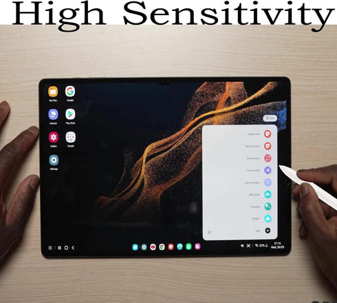 Beige Galaxy Tab S9 Ultra S Pen Replacement, Stylus Pen for Samsung Galaxy Tab S9 Plus with Bluetooth