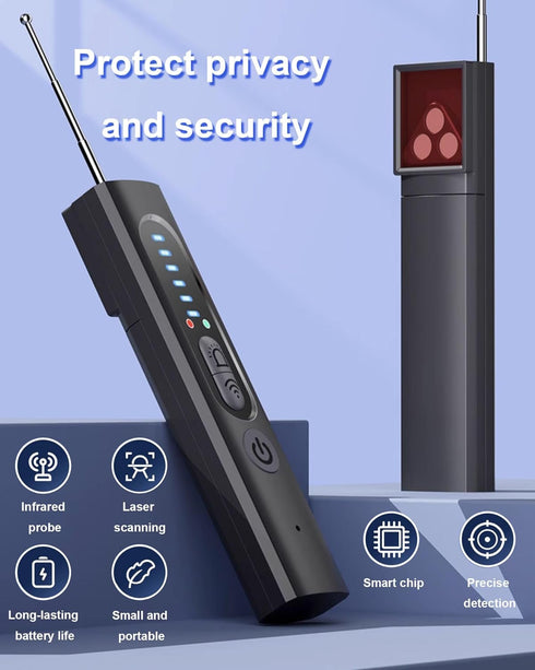VNUUUXO Travel,Car,Office,6 4 30H Upgraded Hidden Camera Detector for TravelCamera Detector, Hidden Device GPS Detector