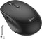 iClever MD165 Dual Mode Wireless Mouse, Bluetooth Type-C Rechargeable, 2.4G Wireless Computer Mice with USB Receiver