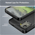 Shockproof Carbon Fiber Jacket Phone Case for Nokia C110, Scratch Resistant Soft TPU, Black