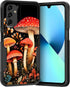 Galaxy A14 5G Case, Rugged Dual Layer Hybrid Shockproof Hard PC + Soft Silicone Protective Case, Mushrooms Forest