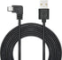 Right Angle Dash Cam Power Cord 11.5FT, 90 Degree Mini USB Charging Cable 24AWG for Garmin Nuvi GPS, Canon Camera, Dash