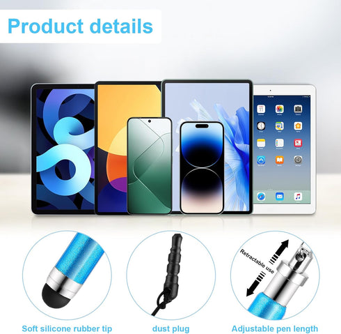 10 PCS Mini Stylus Pen, High Precision Short Stylus Pen Sets for All Smartphones, Mobile Phones, Tablets, Universal