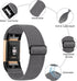 Stretchy Nylon Solo Loop Band for Fitbit Charge 2, Adjustable Soft Elastic Braided Sport Straps Replacement Wristband