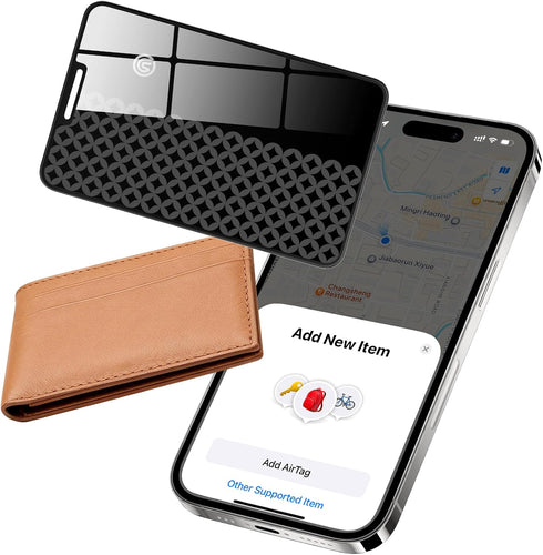 Trendia Compatible with AirTag Wallet Tracker, Smart Card Finder, Apple MFi Compatible (iOS