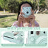 MUZIRI KINOKOO Clear Protective Case for Fuji Instax Mini 12, Hard PVC Carrying Case with Rainbow Shoulder Strap